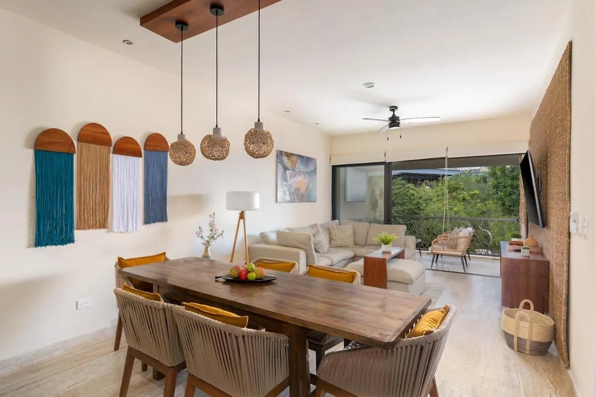 Ph 3 Bdr, Priv Pool, Barbacue In Tulum Apartment